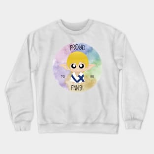 Proud to be Finnish (Sleepy Forest Creatures) Crewneck Sweatshirt